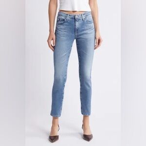 AG jeans 27 R The Prima Cigarette Crop blue wash pants 27R